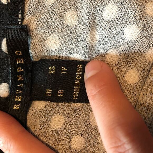 3 for $30! Revamped polka dot crop top‎ - Picture 3 of 10